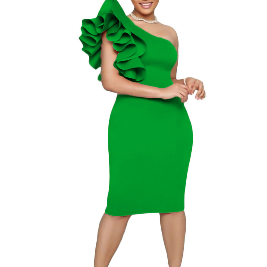 Cotton High Waist Step Dress