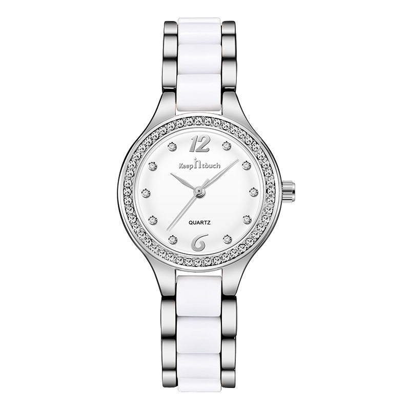 Women's Luxury Diamond Quartz Watch with Gift Box