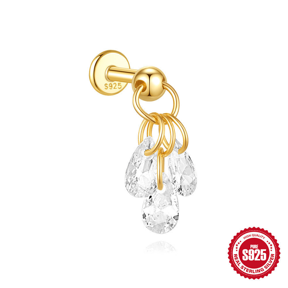 S925 Sterling Silver Geometric Earrings