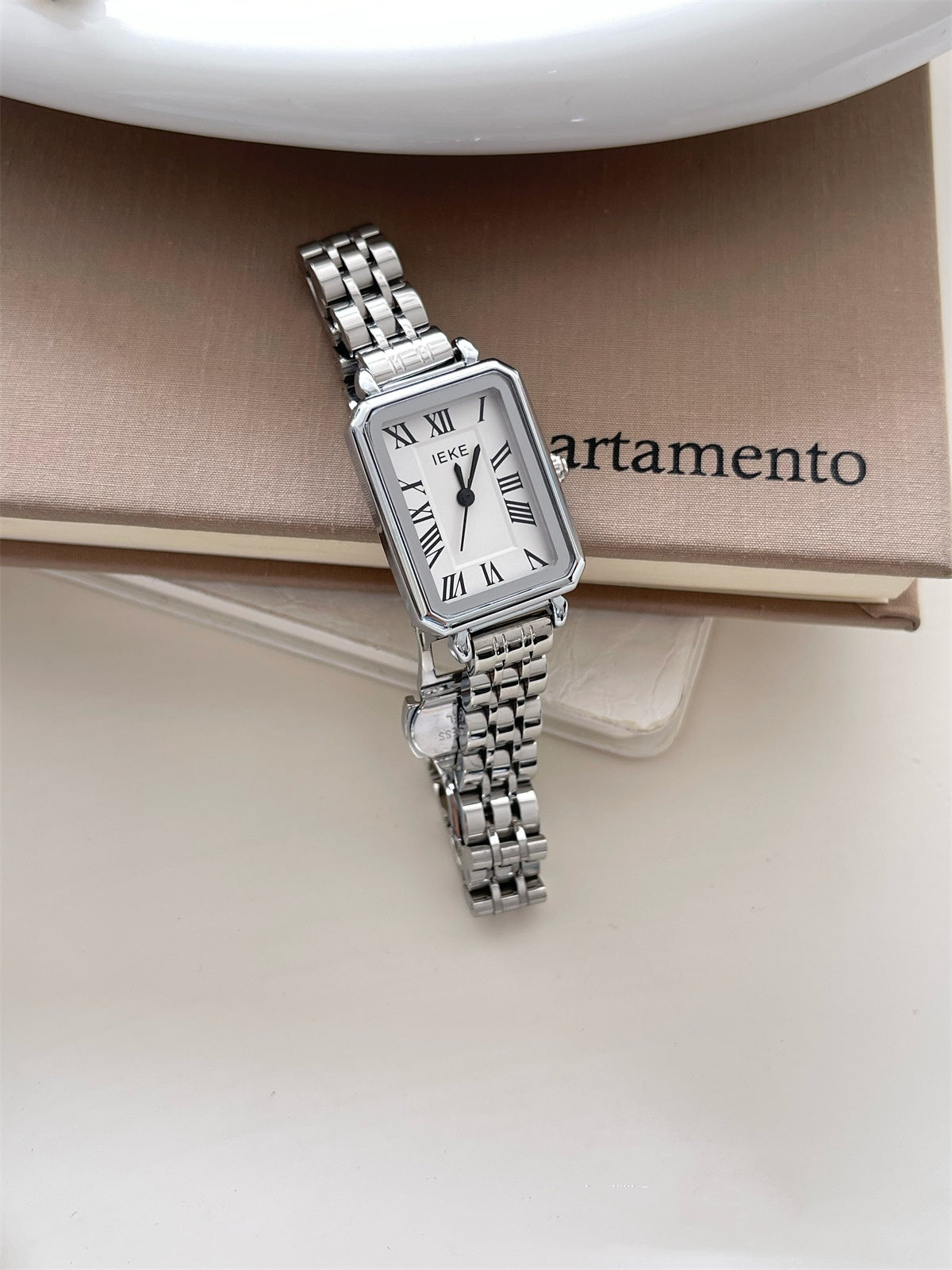 Stainless Steel Butterfly Buckle Watch