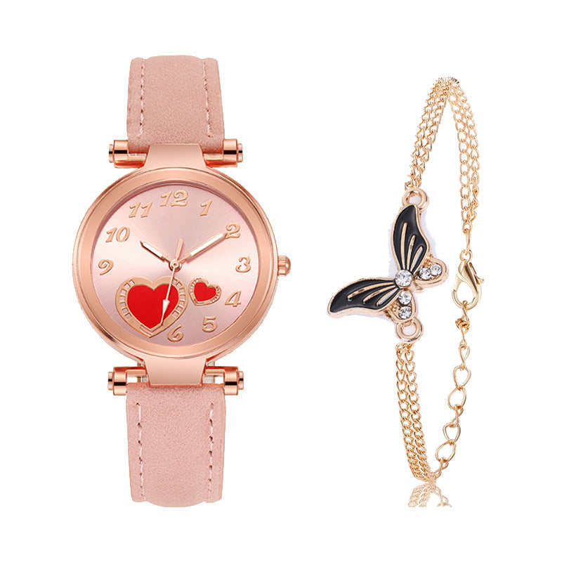 Retro Round Dial Watch - Rose Gold Clasp