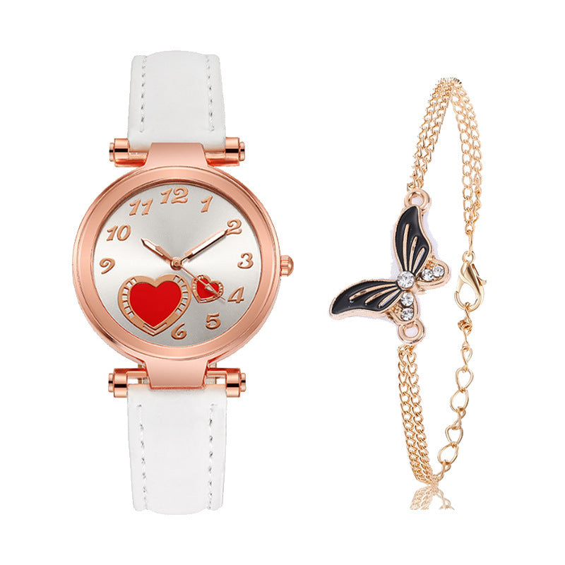 Retro Round Dial Watch - Rose Gold Clasp