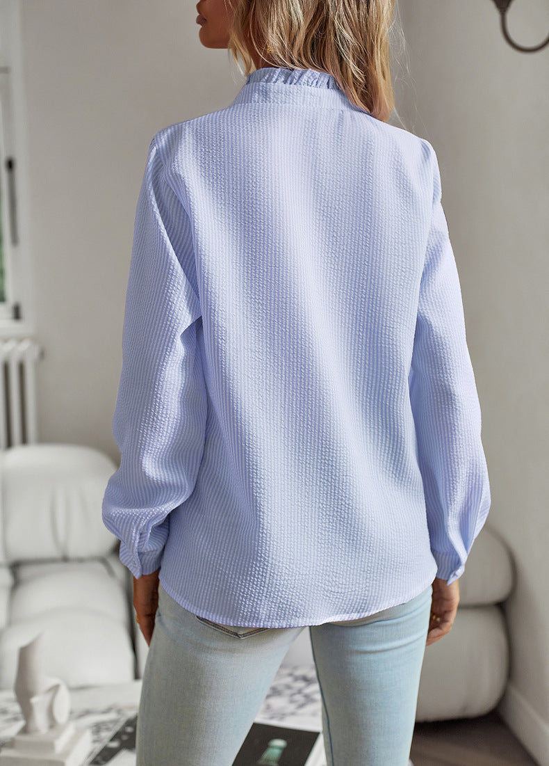 Cotton Striped Commute Shirt