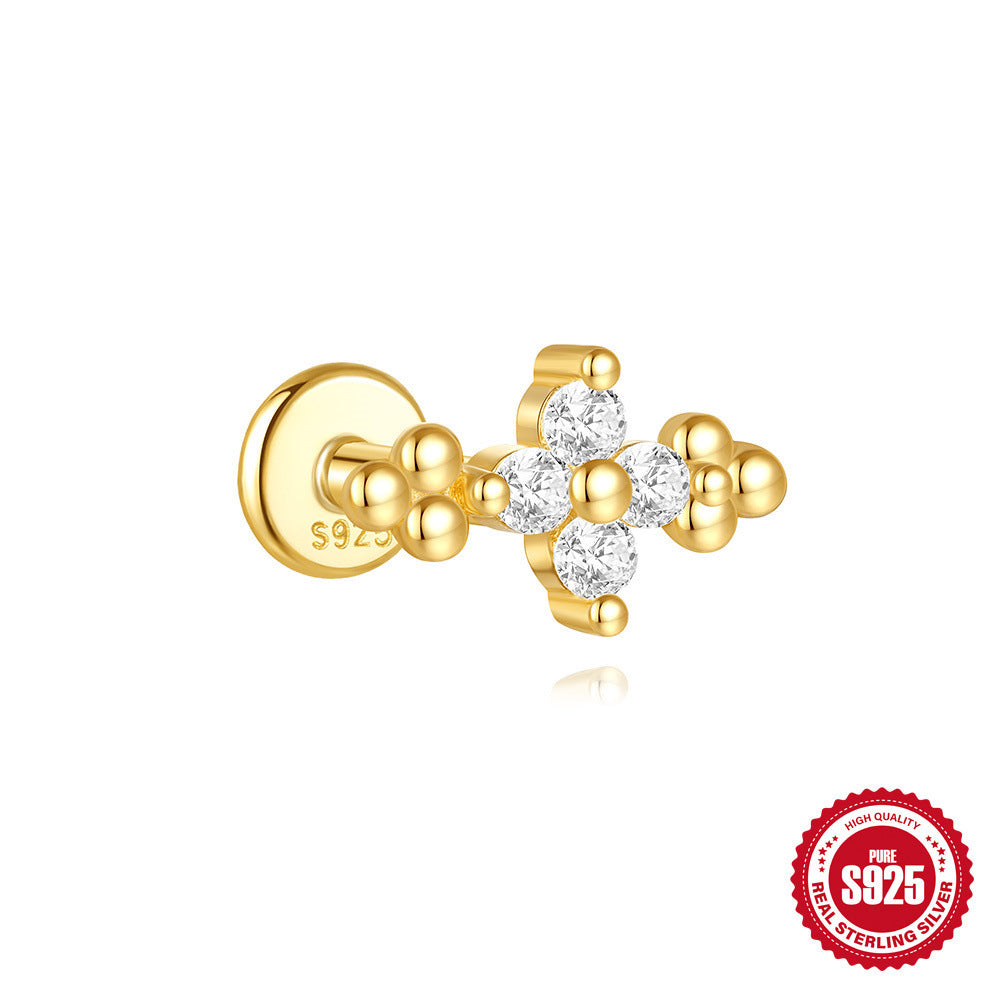 S925 Sterling Silver Geometric Earrings