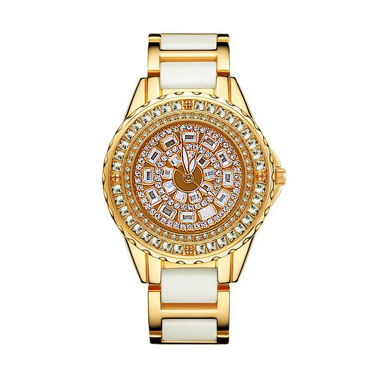 Fashion Diamond Women's Watch - Round Dial