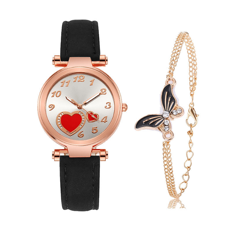 Retro Round Dial Watch - Rose Gold Clasp