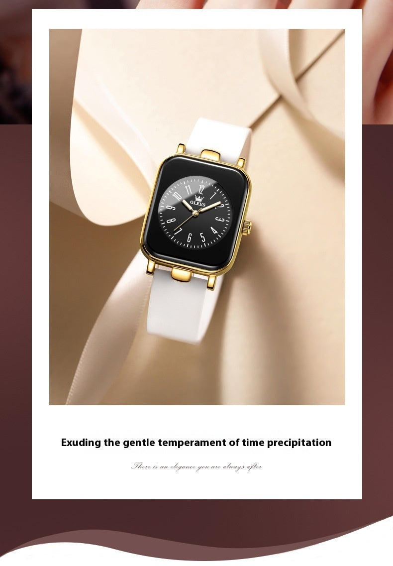 Rectangle Stainless Steel Watch