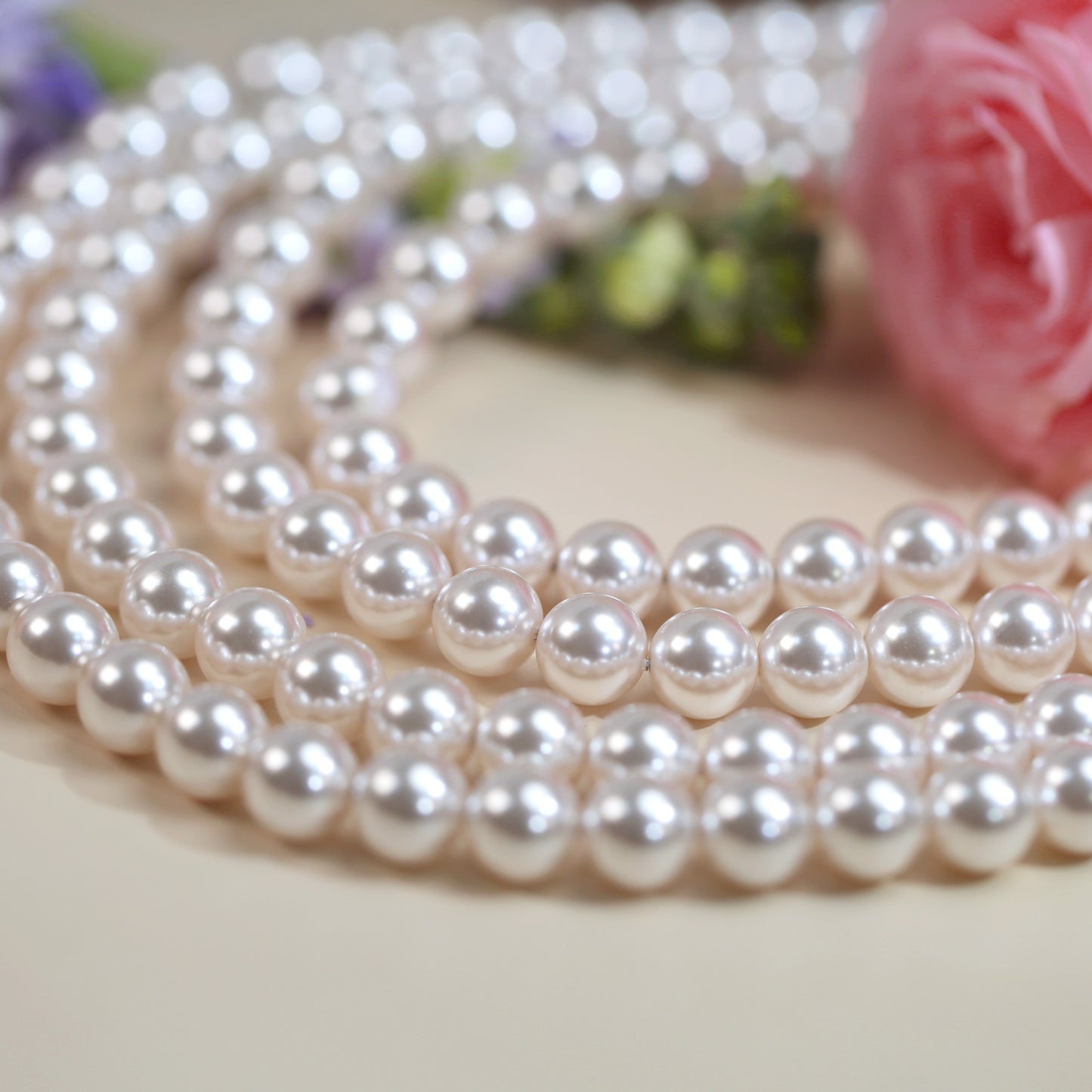DIY Glass Scattered Beads Natural Style