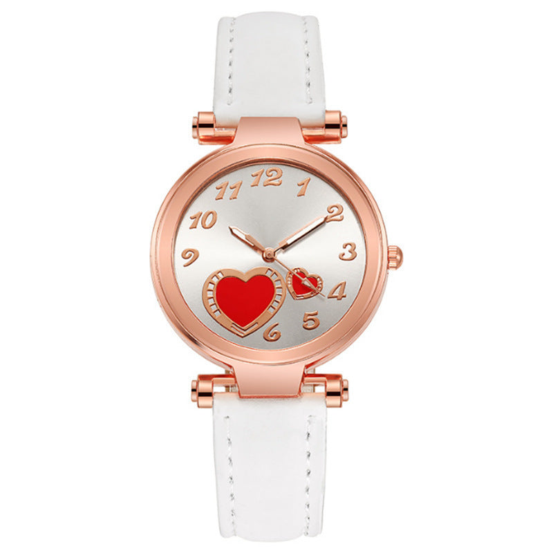 Retro Round Dial Watch - Rose Gold Clasp