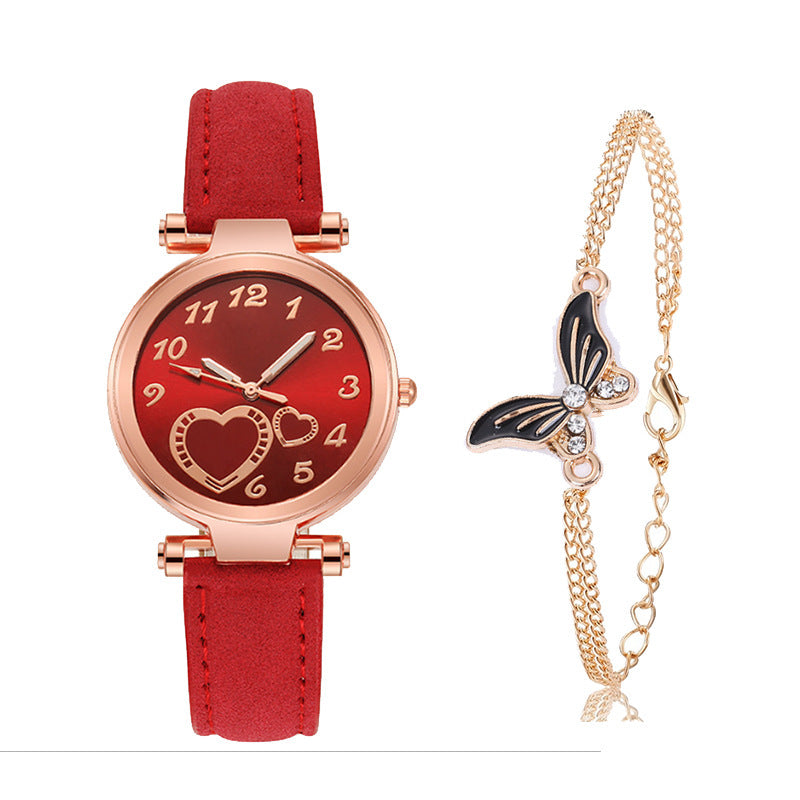 Retro Round Dial Watch - Rose Gold Clasp