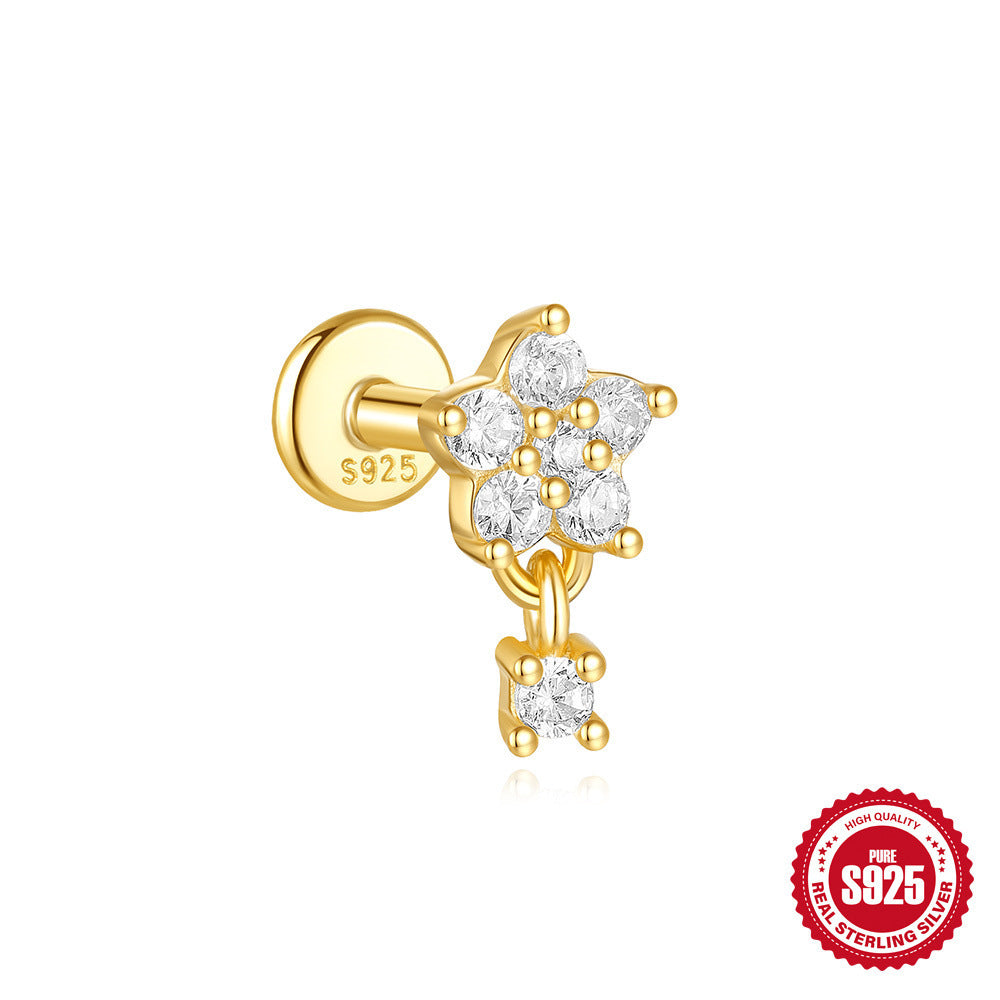 S925 Sterling Silver Geometric Earrings