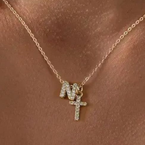Copper Letter Necklace - Personalized A-Z