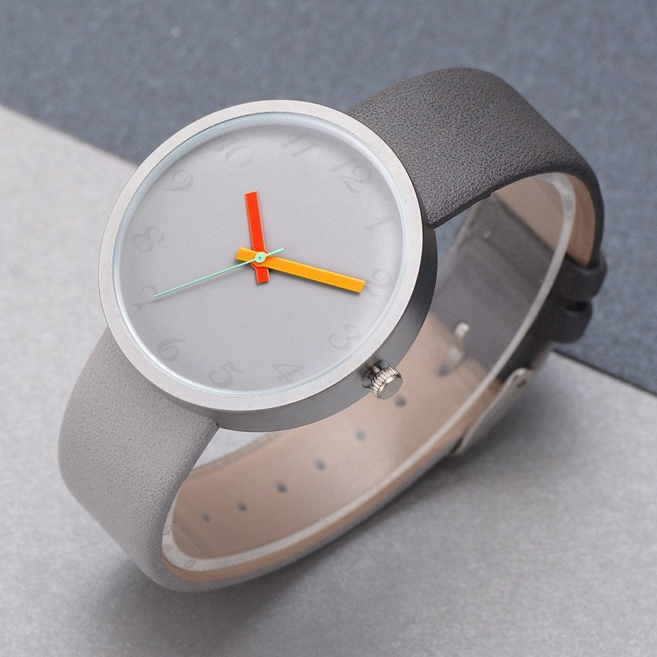 Casual Quartz Watch - PU Strap
