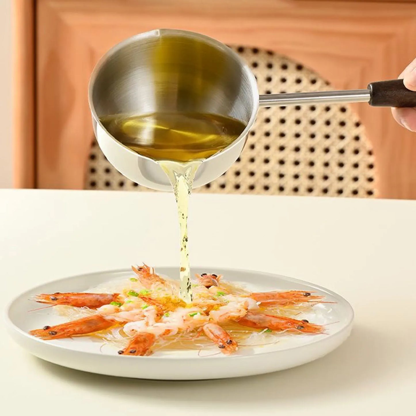 Stainless Steel Hot Oil Pot