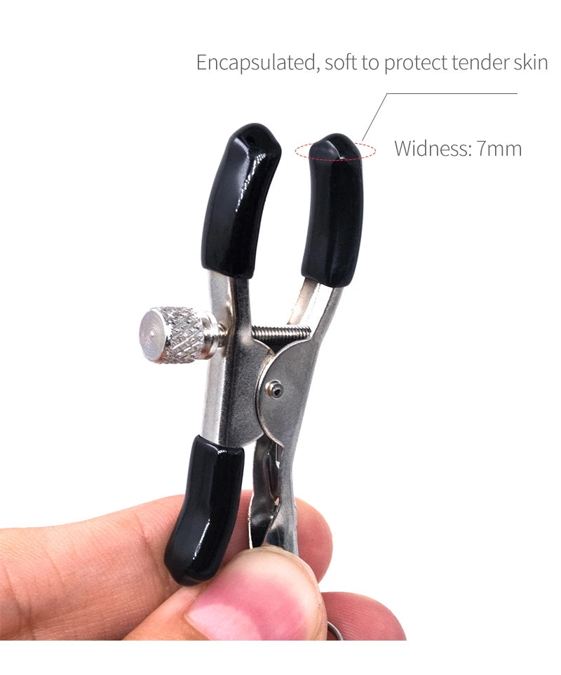 Electric Shock Vagina Pen Labia Clips Nipple Clamp Sex Toys