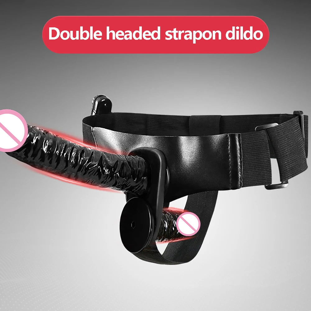 Double Dildo Vibrator G Spot Stimulator Strap On Realistic Dildos Female Masturbator Vibrator
