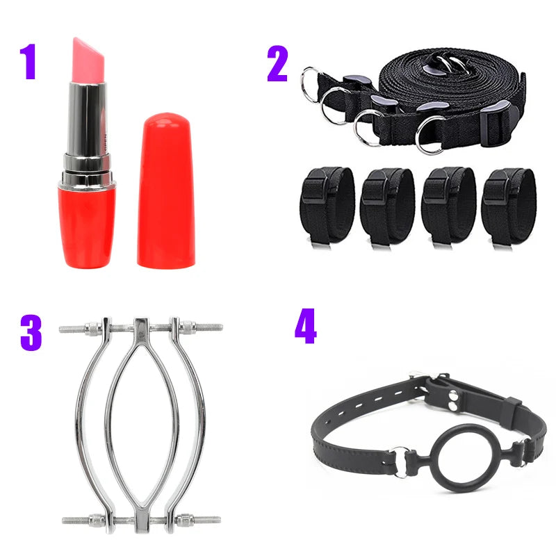Electric Shock Vagina Pen Labia Clips Nipple Clamp Sex Toys
