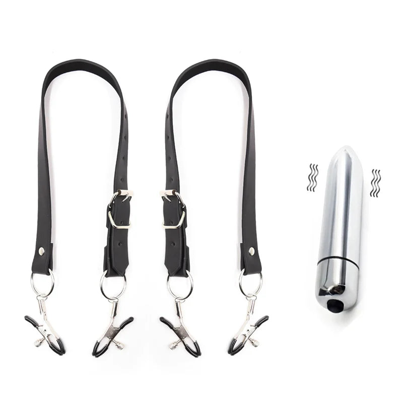 Electric Shock Vagina Pen Labia Clips Nipple Clamp Sex Toys