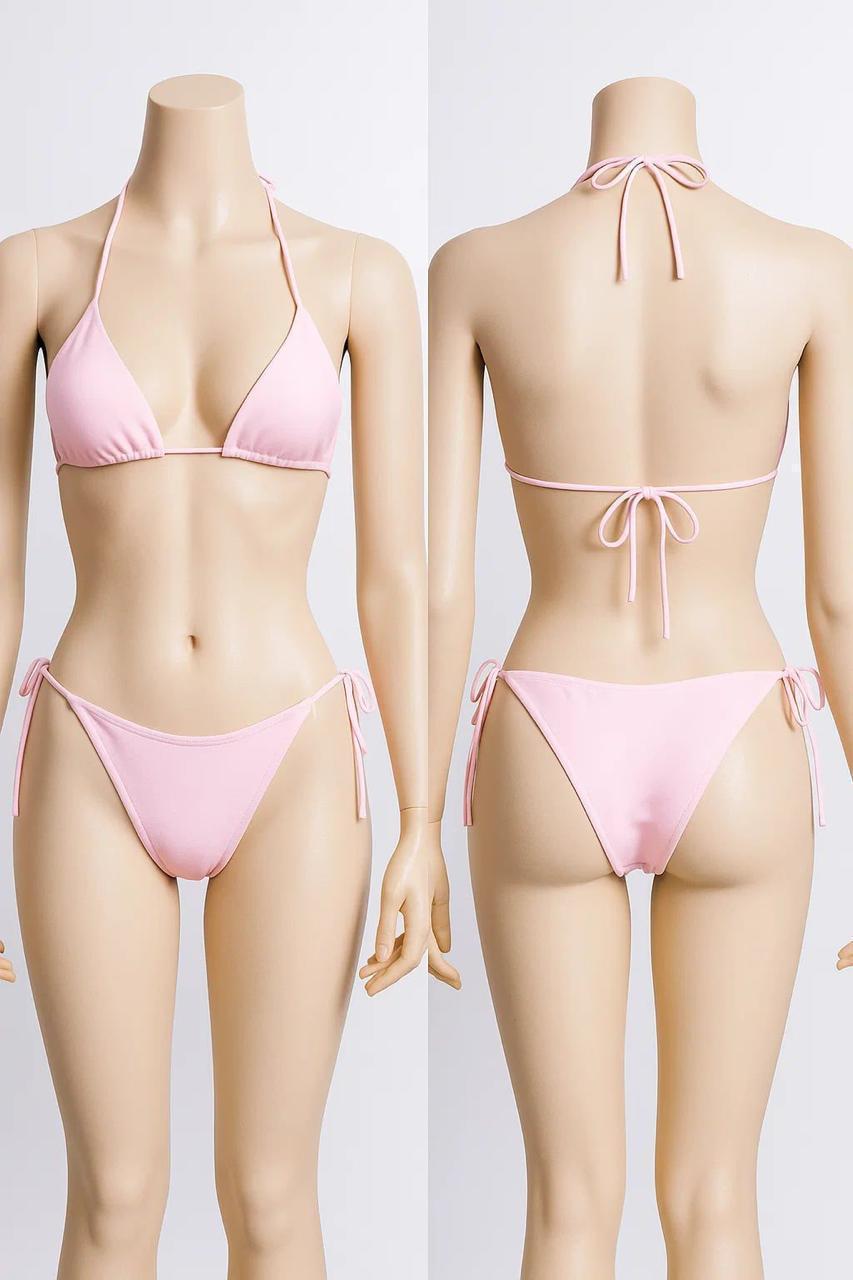 Black Lycra Bikini Set - Comfortable & Breathable Free Size
