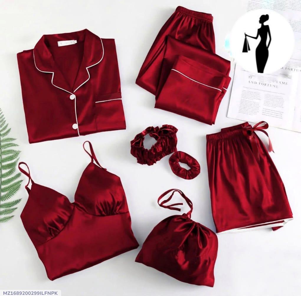 Silk Lace Camisole Set - Shamose Silk Intimate Apparel in Maroon