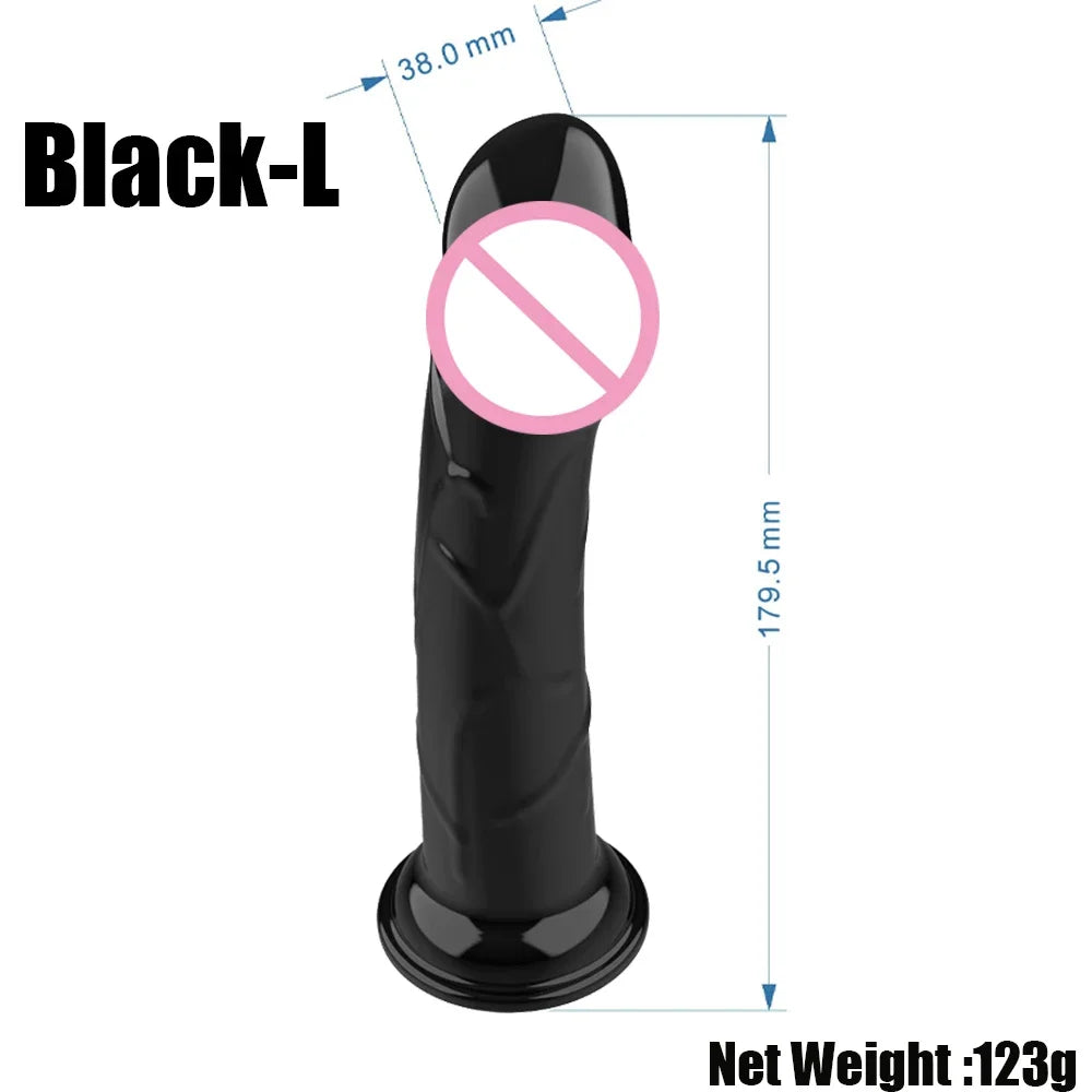 Harness Strap-On 2 Vibration Realistic Dildos Anal G-spot Stimulation