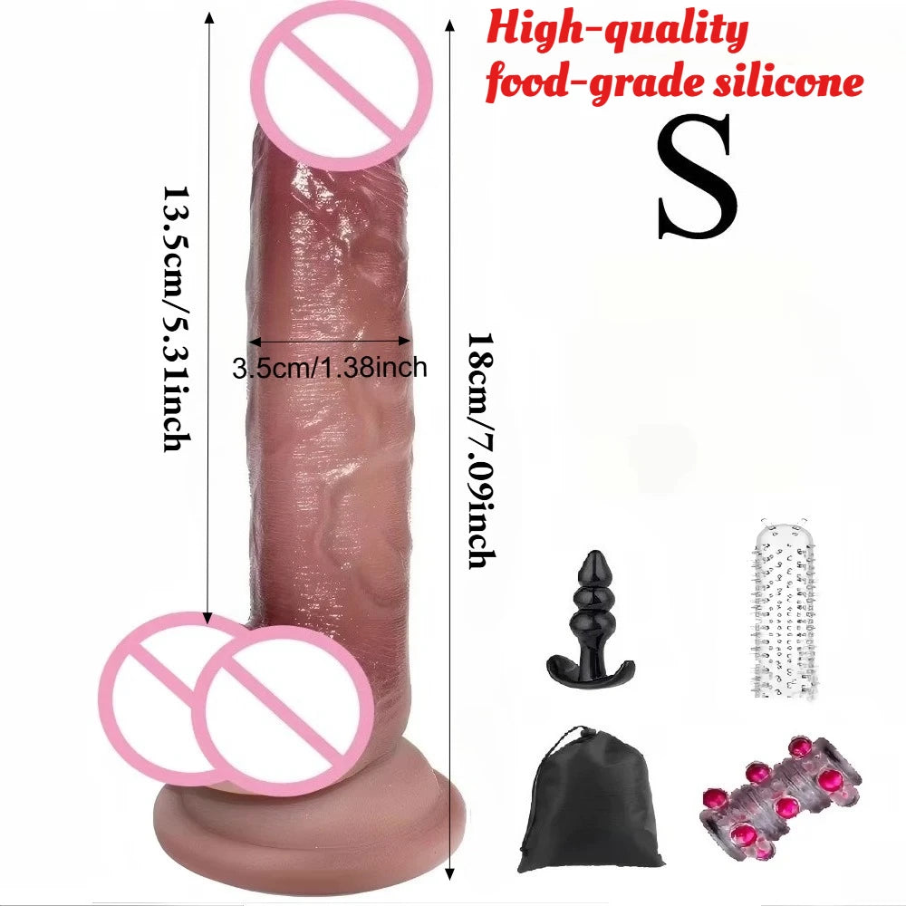 Realistic Silicone Dildo with Suction Cup