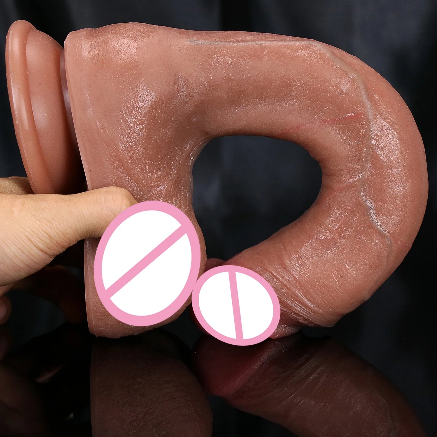 Realistic Silicone Strap-On with Suction Cup
