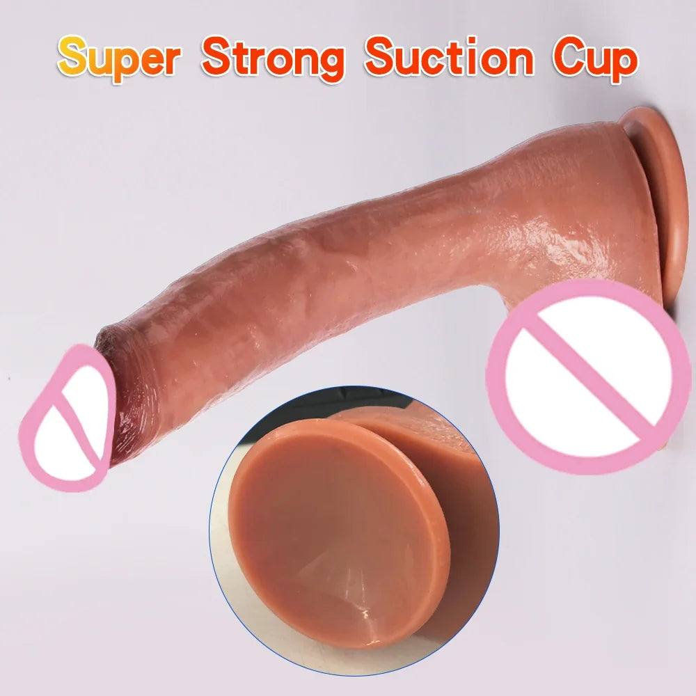 Realistic Silicone Dildo with Suction Cup