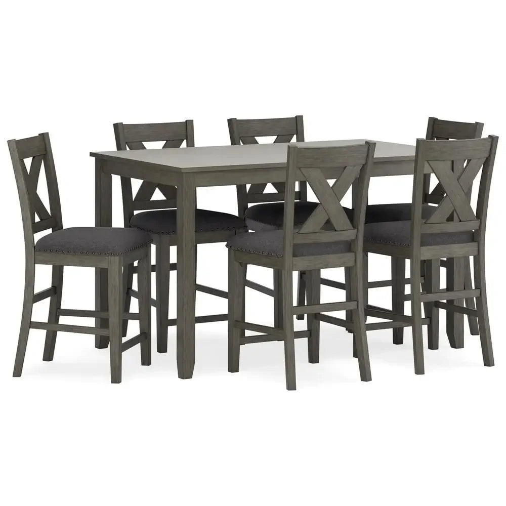 DUTRIEUX 7-Piece Counter Height Dining Set