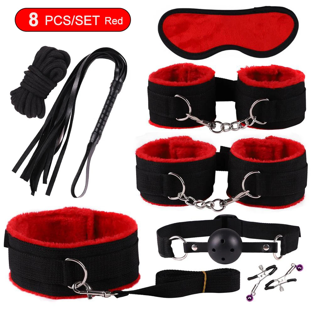 Exotic Bed Bondage Set BDSM Kits Exotic Sex Toys For Adults Games