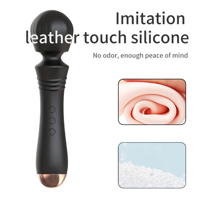 Vibrator Adult Sex Toys Vibrator Wand Massager Dual Waterproof Anal Dildo