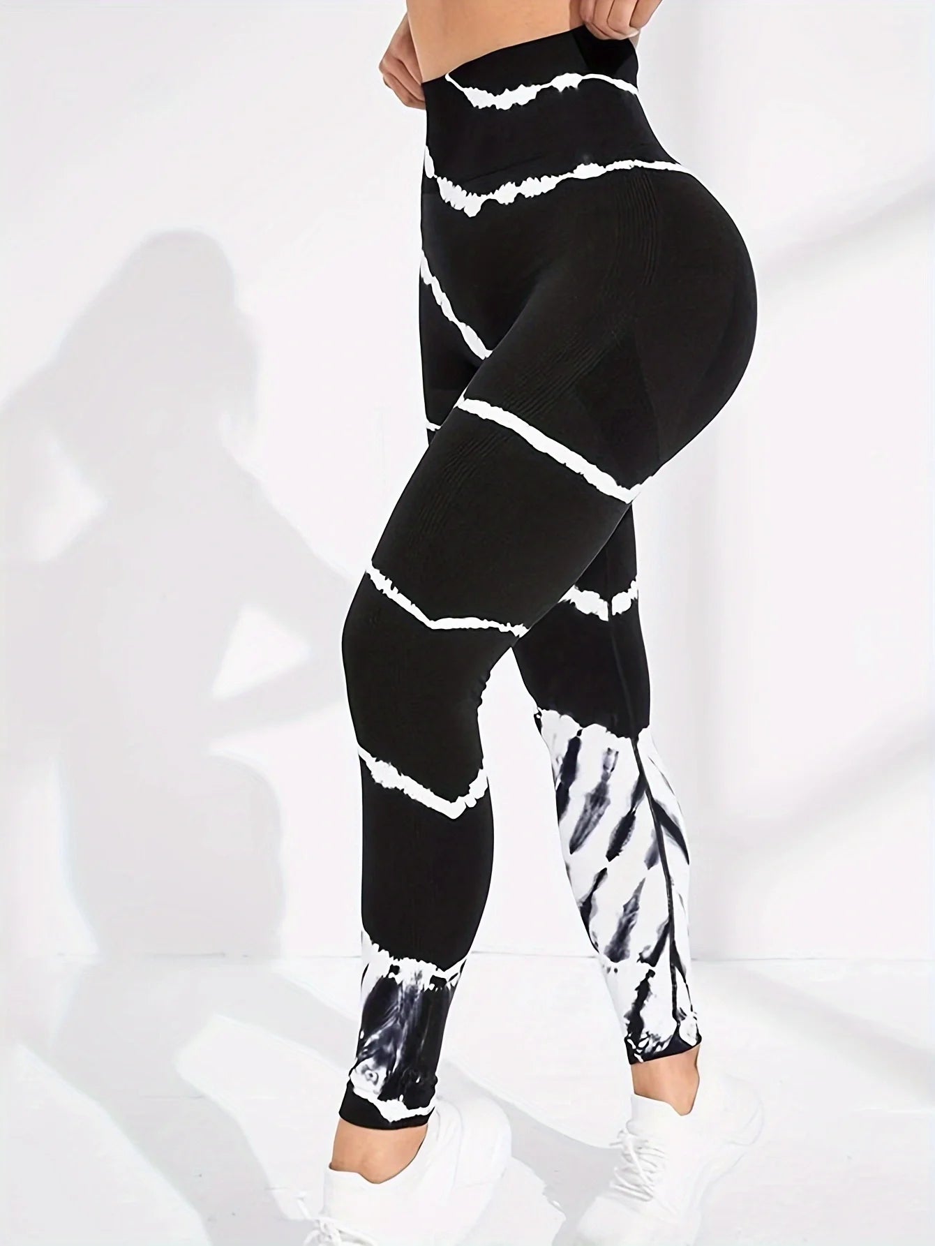 Women's Tie-Dye High Waist Calf Pants