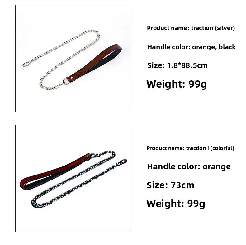 Adult Games Genuine Leather Series Slave Bed Neck Restraint Belt Strap