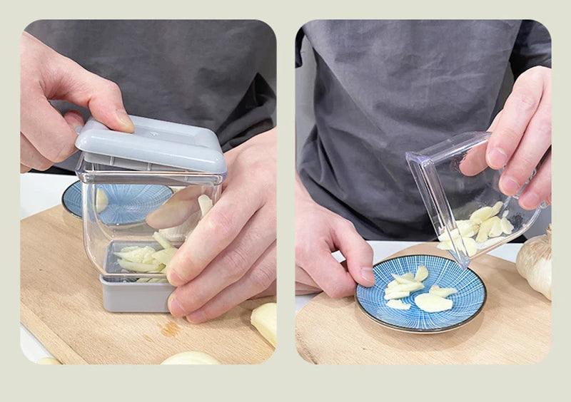 Manual Pressing Garlic Grinding Grater Cutter