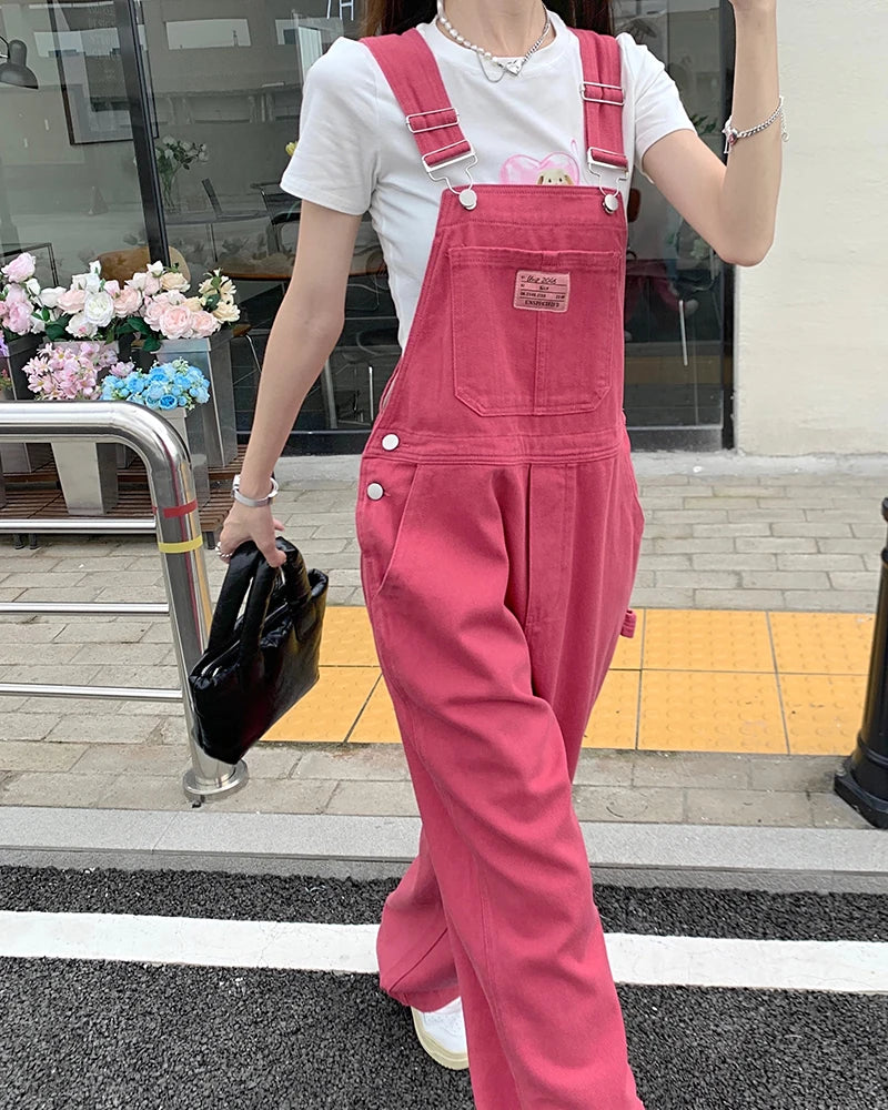 Rose Pink Straight Jeans