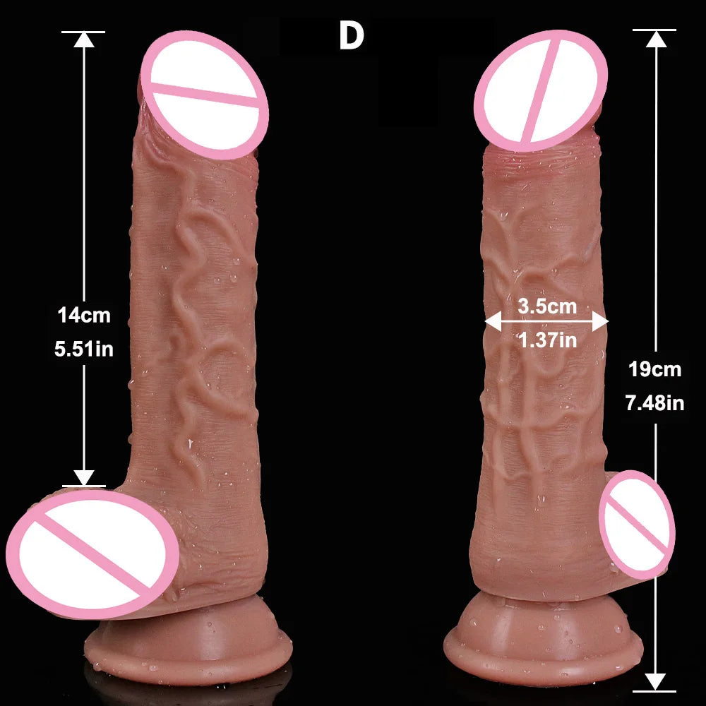 Realistic Cheap Dildo Soft Sexy Silicone Penis