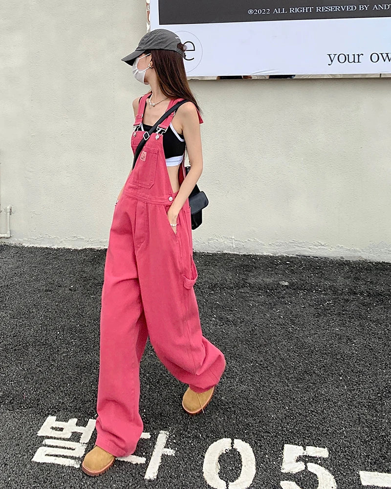 Rose Pink Straight Jeans