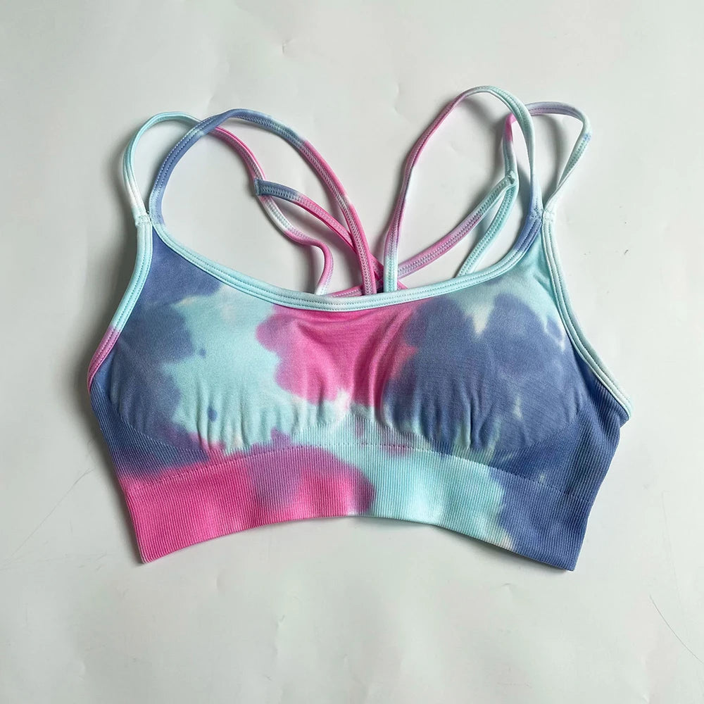 Mrs win Tie Dye Yoga Pants High Waist Leggings