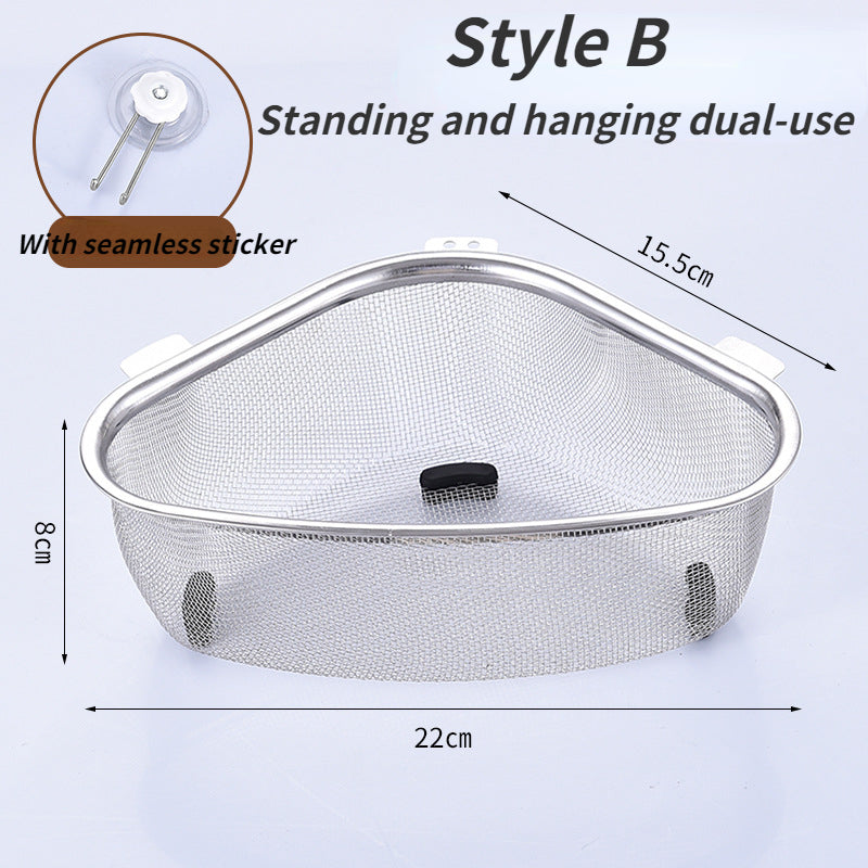 Kitchen Sink Corner Drain Strainer