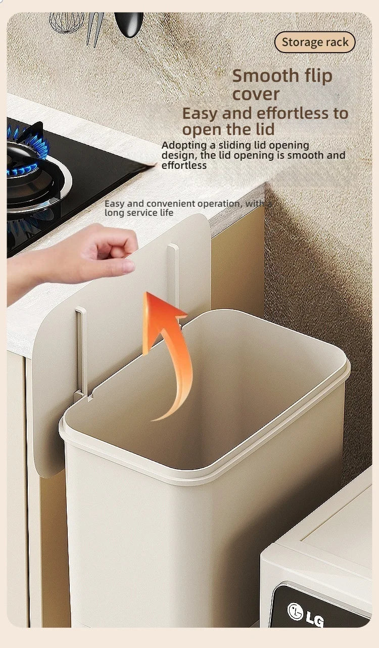 3 Layers Durability Plastic Waste Container with Modern Look