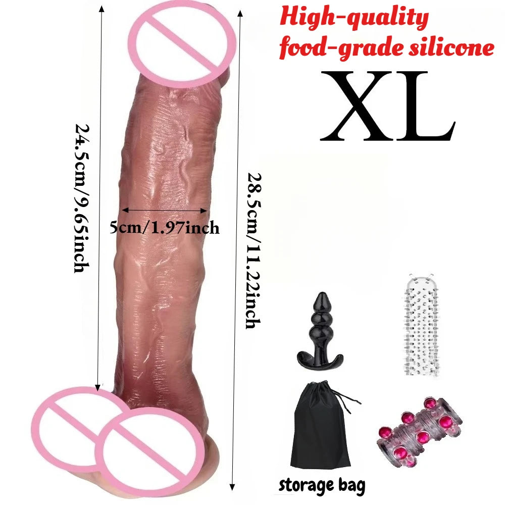 Realistic Silicone Dildo with Suction Cup