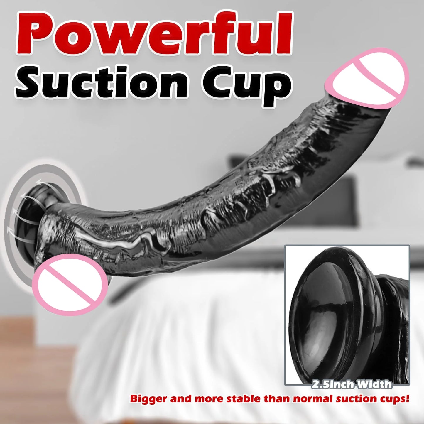 Realistic G-Spot Dildo with Suction Cup Long Penis