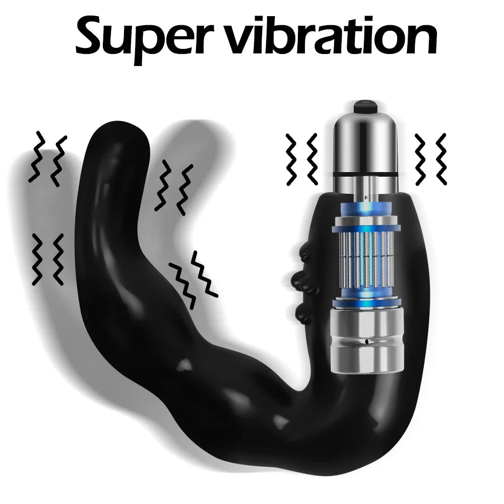 Wearable Vibrator Male Prostate Anal Vibrator Silicone Butt Plug Sex Toys
