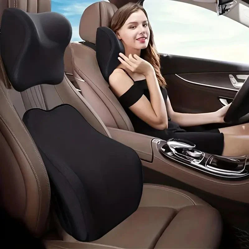 Car Neck Pillow Support High End Car Grey Pillow