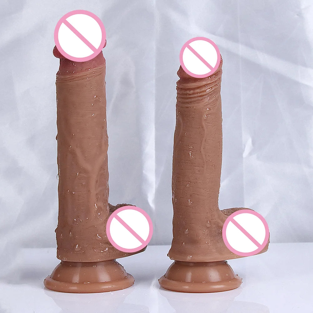Realistic Cheap Dildo Soft Sexy Silicone Penis