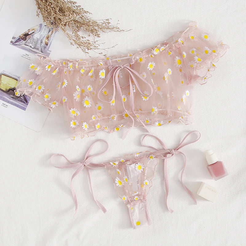 Ultra Transparent Sensual Bra And Underwear Setsv