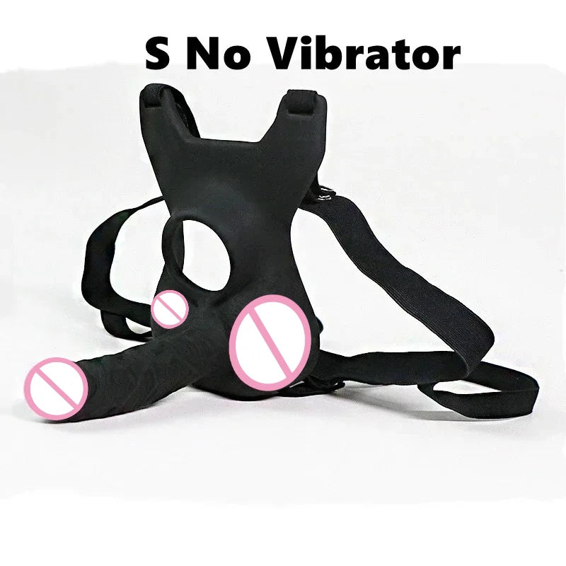 Wearable Vibrators Double-Headed Dildo Anal Plug Butt Plug Vibrator