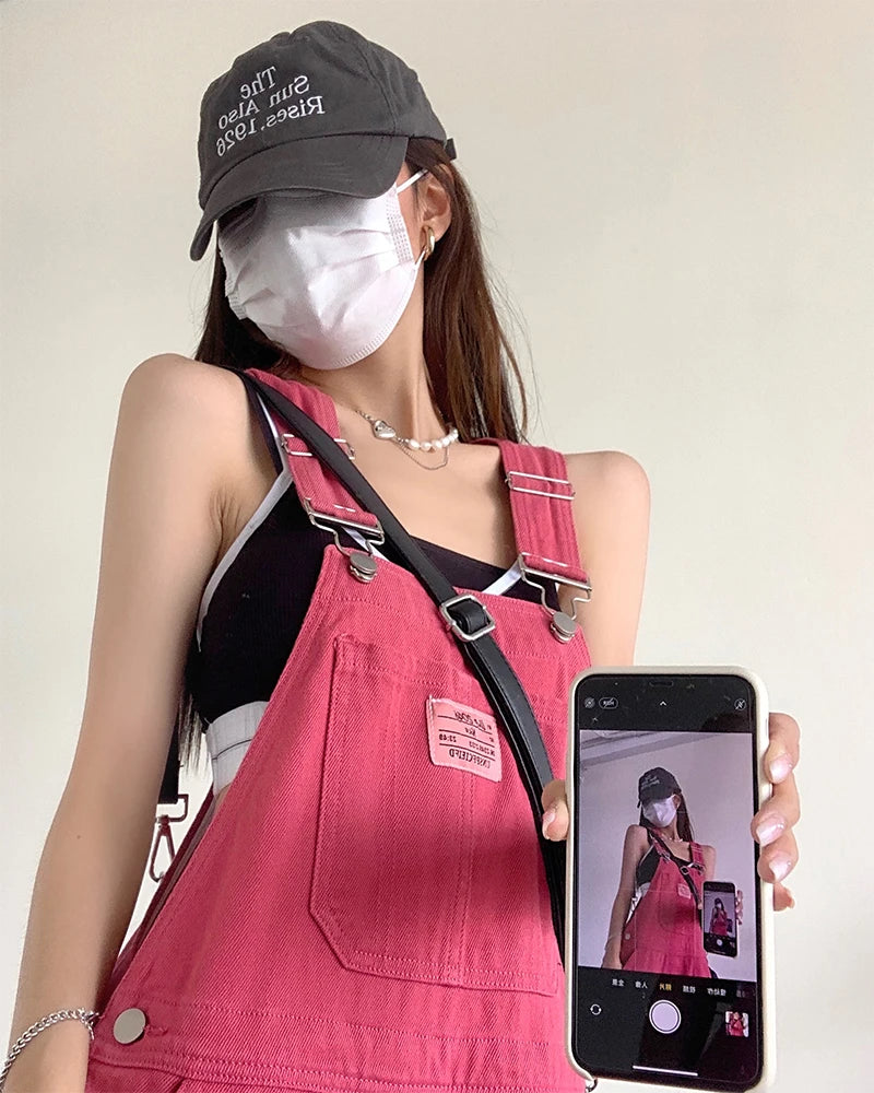 Rose Pink Straight Jeans