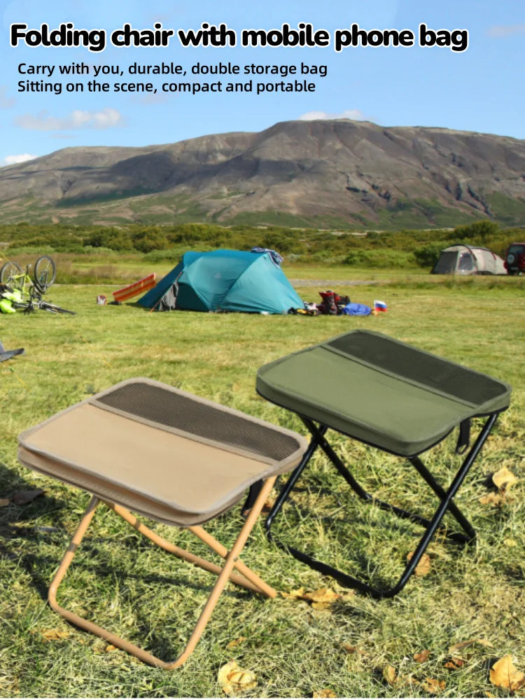 Abay Lightweight Folding Camping Chair - Portable Carbon Steel