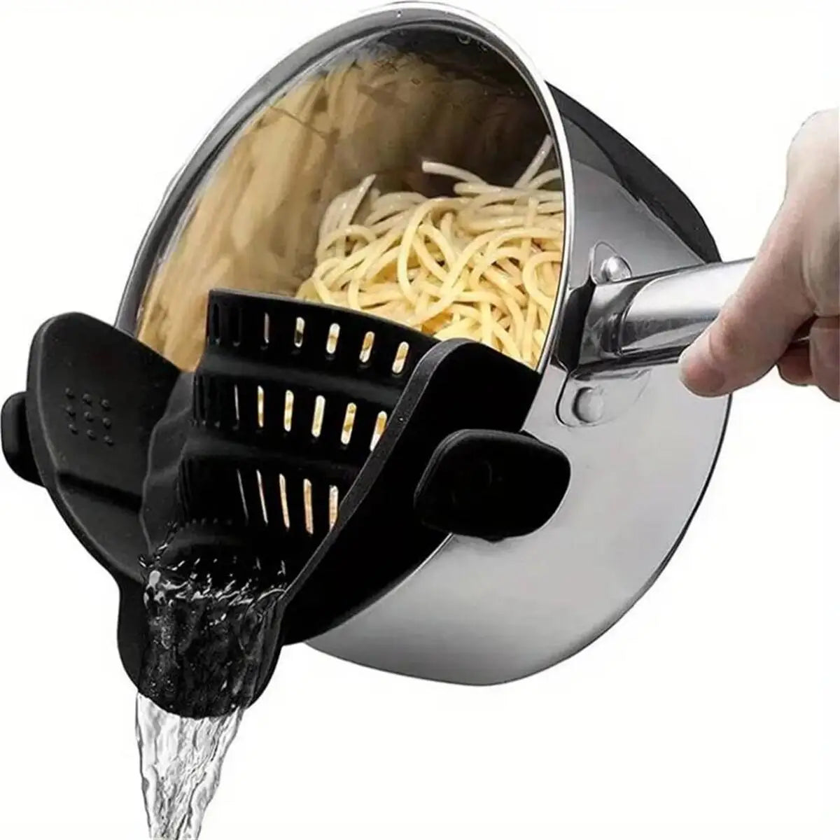 Adjustable Clip On Strainer For Pots Pans And Bowls
